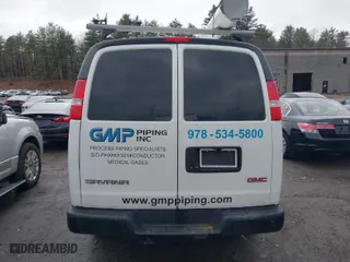 2019 GMC Savana Cargo Van with VIN 1GTW7AFG9K1154896, listed as a IAAI auction lot 41761872 with 183,541 mi miles. Bid and sale history available at carsss.com. Image 16.