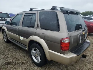 2001 Infiniti QX4 Luxury z VIN JNRDR07X81W103465, wystawiony jako Copart lot #73761114 z przebiegiem 160 676 mil mil oraz Szkody całkowita. Historia ofert i sprzedaży dostępna na DreamBid. Obrazek 2.