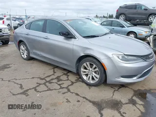 2015 Chrysler 200 Limited with VIN 1C3CCCABXFN701294, listed as a IAAI auction lot 41854762 with 171,323 mi miles. Bid and sale history available at carsss.com. Image 1.