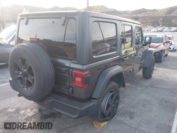 2018 Jeep Wrangler Unlimited Sport S z VIN 1C4HJXDN5JW206475, wystawiony jako IAAI lot #41359976 z przebiegiem Nie podano mil oraz . Historia ofert i sprzedaży dostępna na DreamBid. Obrazek 4.