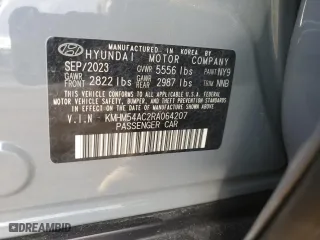 2024 Hyundai IONIQ 6 Limited with VIN KMHM54AC2RA064207, listed as a Copart auction lot 88097135 with 4,006 mi miles and Salvage Title. Bid and sale history available at carsss.com. Image 14.