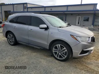 2017 Acura MDX Sport Hybrid w/Advance Pkg with VIN 5FRYD7H71HB000473, listed as a Copart auction lot 78446814 with 37,284 mi miles and Salvage Title. Bid and sale history available at carsss.com. Image 4.