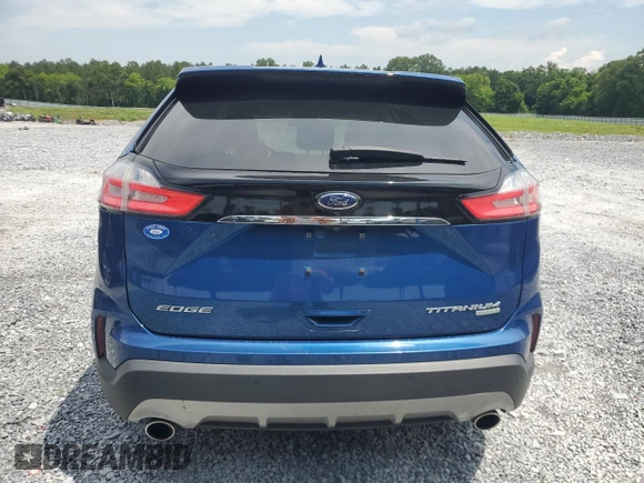2020 Ford Edge Titanium with VIN 2FMPK3K98LBA72536, listed as a Copart auction lot 59849415 with 109,478 mi miles and Salvage title. Bid and sale history available at DreamBid. Image 6.