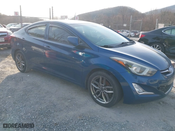2016 Hyundai Elantra SE with VIN KMHDH4AE5GU600930, listed as a IAAI auction lot 41731973 with 184,414 mi miles. Bid and sale history available at carsss.com. Image 1.