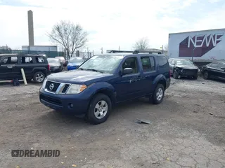 2009 Nissan Pathfinder SE with VIN 5N1AR18BX9C617550, listed as a IAAI auction lot 41918521 with 1 mi miles. Bid and sale history available at carsss.com. Image 2.
