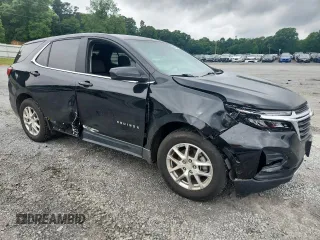 2022 Chevrolet Equinox LT with VIN 3GNAXUEV0NL240968, listed as a Copart auction lot 58982045 with 62,637 mi miles and Salvage title. Bid and sale history available at DreamBid. Image 4.