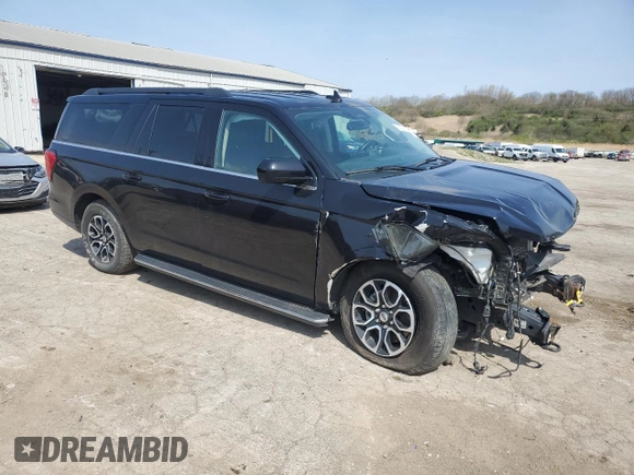 2022 Ford Expedition Max XLT with VIN 1FMJK1JT4NEA66862, listed as a Copart auction lot 55061095 with 53,099 mi miles and Salvage Title. Bid and sale history available at DreamBid. Image 4.