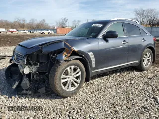 2011 Infiniti FX35 with VIN JN8AS1MW5BM140757, listed as a Copart auction lot 49504505 with 168,296 mi miles and Salvage Title. Bid and sale history available at carsss.com. Image 1.