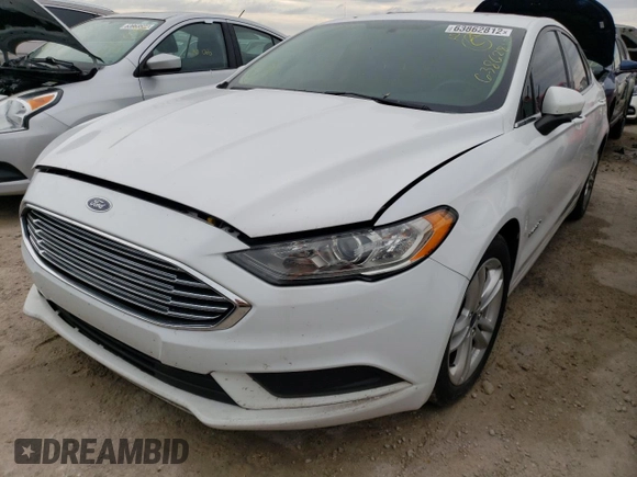 2018 Ford Fusion Hybrid SE with VIN 3FA6P0LU8JR138753, listed as a Copart auction lot 63862812 with 0 mi miles. Bid and sale history available at carsss.com. Image 2.