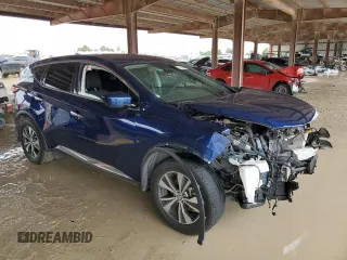 2022 Nissan Murano S with VIN 5N1AZ2AJ6NC124823, listed as a Copart auction lot 70787004 with 44,103 mi miles and Salvage Title. Bid and sale history available at DreamBid. Image 4.