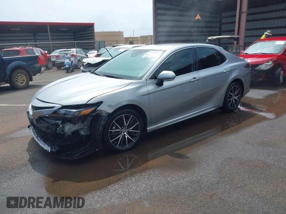 2023 Toyota Camry SE with VIN 4T1T11AK0PU787398, listed as a IAAI auction lot 41646279 with 2,109 mi miles and . Bid and sale history available at carsss.com. Image 2.