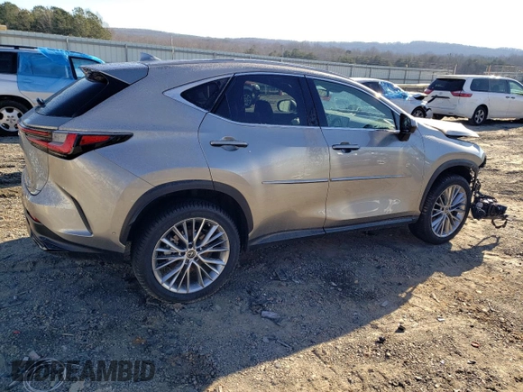 2023 Lexus NX 350h Luxury with VIN 2T2HKCEZ5PC013411, listed as a Copart auction lot 85705704 with 28,660 mi miles and Salvage Title. Bid and sale history available at DreamBid. Image 3.