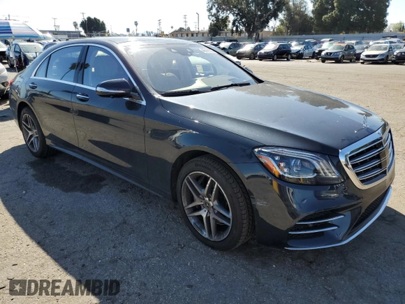 2018 Mercedes-Benz S 560 with VIN WDDUG8DB5JA378761, listed as a Copart auction lot 46141835 with 51,135 mi miles and Salvage Title. Bid and sale history available at carsss.com. Image 4.