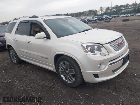 2012 GMC Acadia Denali with VIN 1GKKVTED0CJ308196, listed as a IAAI auction lot 42027791 with 150,740 mi miles and . Bid and sale history available at carsss.com. Image 1.