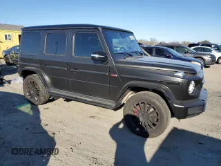 2023 Mercedes-Benz G 550 with VIN W1NYC6BJ8PX477062, listed as a Copart auction lot 46707575 with 20,232 mi miles and Salvage Title. Bid and sale history available at DreamBid. Image 4.