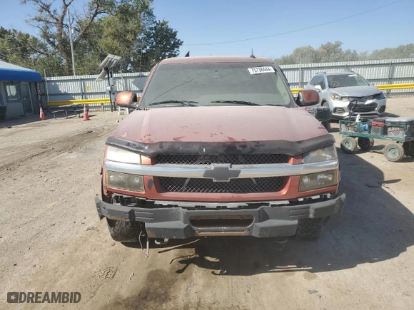 2003 Chevrolet Avalanche with VIN 3GNEK13T33G116070, listed as a Copart auction lot 75738444 with 182,539 mi miles and Salvage Title. Bid and sale history available at carsss.com. Image 5.
