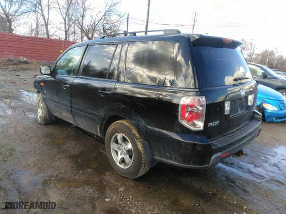 2008 Honda Pilot EX-L with VIN 5FNYF18578B046963, listed as a IAAI auction lot 41712487 with 203,673 mi miles. Bid and sale history available at carsss.com. Image 3.