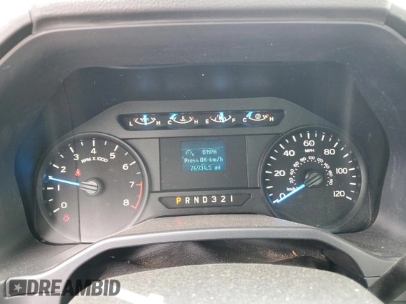 2016 Ford F-150 XL with VIN 1FTMF1C85GKD04074, listed as a Copart auction lot 51312805 with 76,934 mi miles and Salvage Title. Bid and sale history available at DreamBid. Image 9.