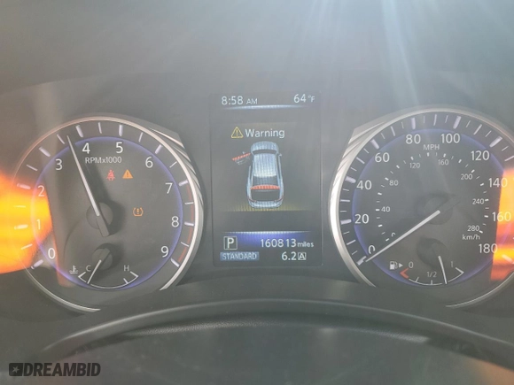 2017 Infiniti Q50 3.0t Premium with VIN JN1EV7AP3HM734425, listed as a Copart auction lot 51866275 with 160,813 mi miles and Salvage Title. Bid and sale history available at carsss.com. Image 9.