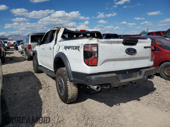 2024 Ford Ranger Raptor with VIN 1FTER4LRXRLE22981, listed as a Copart auction lot 71223444 with 0 mi miles and Salvage Title. Bid and sale history available at carsss.com. Image 2.