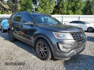 2016 Ford Explorer Sport with VIN 1FM5K8GT6GGC82303, listed as a Copart auction lot 58893055 with 96,581 mi miles and Salvage title. Bid and sale history available at DreamBid. Image 4.
