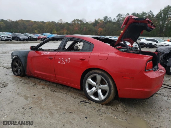 2013 Dodge Charger SXT Plus with VIN 2C3CDXHG6DH642840, listed as a Copart auction lot 81399504 with 0 mi miles and Non Repairable. Bid and sale history available at carsss.com. Image 2.