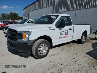 2018 Ford F-150 XL z VIN 1FTMF1CB2JKF50681, wystawiony jako Copart lot #41650835 z przebiegiem Nie podano mil oraz Szkoda całkowita • Salvage title. Historia ofert i sprzedaży dostępna na DreamBid. Obrazek 1.