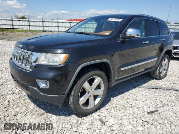 2011 Jeep Grand Cherokee Overland with VIN 1J4RR6GG7BC621024, listed as a Copart auction lot 64103204 with 79,935 mi miles and Salvage title. Bid and sale history available at DreamBid. Image 1.