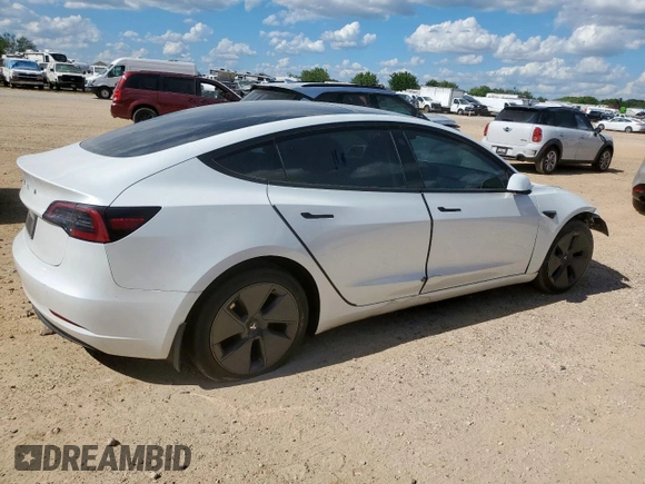2023 Tesla Model 3 with VIN 5YJ3E1EA3PF605955, listed as a Copart auction lot 62793635 with Not provided miles and Clean title. Bid and sale history available at DreamBid. Image 3.