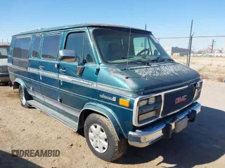 1994 GMC Vandura z VIN 1GDEG25K4RF523356, wystawiony jako IAAI lot #41854612 z przebiegiem 187 013 mil mil oraz . Historia ofert i sprzedaży dostępna na DreamBid. Obrazek 1.