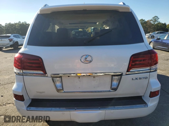 2015 Lexus LX 570 with VIN JTJHY7AX5F4167372, listed as a Copart auction lot 84712974 with Not Provided miles and Salvage Title. Bid and sale history available at DreamBid. Image 6.
