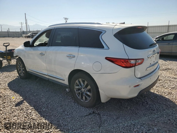 2013 Infiniti JX35 with VIN 5N1AL0MM4DC350935, listed as a Copart auction lot 69347744 with 87,241 mi miles and Salvage Title. Bid and sale history available at carsss.com. Image 2.