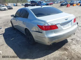 2011 Hyundai Genesis with VIN KMHGC4DF4BU128969, listed as a IAAI auction lot 41805517 with 108,353 mi miles. Bid and sale history available at carsss.com. Image 3.