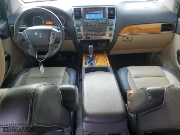 2015 Nissan Armada Platinum with VIN 5N1AA0NCXFN608300, listed as a Copart auction lot 75832674 with NaN miles and Salvage Title. Bid and sale history available at carsss.com. Image 8.