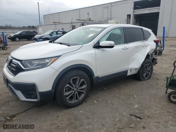2020 Honda CR-V EX-L with VIN 2HKRW2H86LH665200, listed as a Copart auction lot 51648205 with 56,861 mi miles and Salvage Title. Bid and sale history available at carsss.com. Image 1.