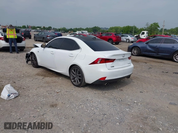 2015 Lexus IS 250 with VIN JTHBF1D2XF5046910, listed as a IAAI auction lot 42621534 with 79,155 mi miles and . Bid and sale history available at DreamBid. Image 3.