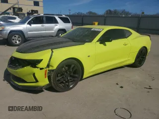 2019 Chevrolet Camaro 1LT with VIN 1G1FA1RS5K0156256, listed as a Copart auction lot 49217325 with 0 mi miles and Salvage Title. Bid and sale history available at carsss.com. Image 1.