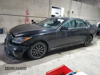 2018 Genesis G80 Sport with VIN KMHGN4JB9JU241553, listed as a Copart auction lot 79503424 with 52,927 mi miles and Salvage Title. Bid and sale history available at DreamBid. Image 1.