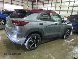 2022 Chevrolet TrailBlazer RS with VIN KL79MUSLXNB107673, listed as a Copart auction lot 46086525 with 10,357 mi miles and Salvage Title. Bid and sale history available at DreamBid. Image 3.