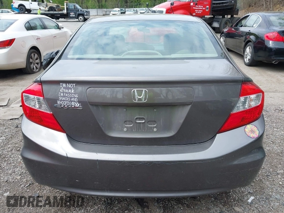 2012 Honda Civic EX with VIN 19XFB2F86CE393138, listed as a IAAI auction lot 42167608 with 176,554 mi miles and . Bid and sale history available at DreamBid. Image 16.