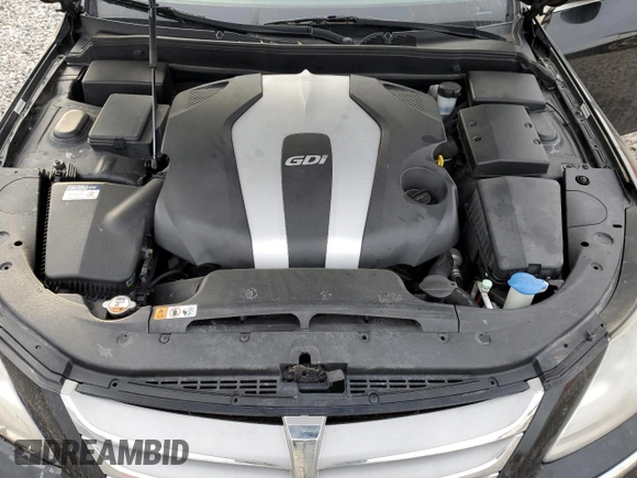 2013 Hyundai Genesis 3.8L with VIN KMHGC4DDXDU216586, listed as a Copart auction lot 46252005 with 166,975 mi miles and Salvage Title. Bid and sale history available at carsss.com. Image 11.