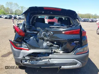 2023 Hyundai Kona SEL with VIN KM8K6CAB3PU012120, listed as a IAAI auction lot 42134639 with 15,057 mi miles and . Bid and sale history available at DreamBid. Image 16.