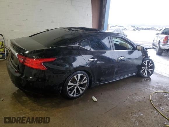 2016 Nissan Maxima SR with VIN 1N4AA6AP7GC902904, listed as a Copart auction lot 45145615 with 67,536 mi miles and Salvage title. Bid and sale history available at DreamBid. Image 3.
