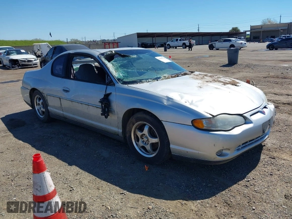 2003 Chevrolet Monte Carlo LS with VIN 2G1WW12E039357575, listed as a IAAI auction lot 41865778 with 1 mi miles. Bid and sale history available at carsss.com. Image 1.
