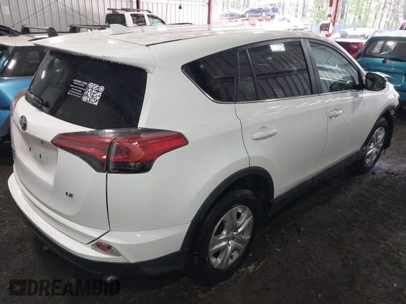 2018 Toyota RAV4 LE with VIN 2T3ZFREV6JW505455, listed as a IAAI auction lot 42052207 with 122,745 mi miles. Bid and sale history available at carsss.com. Image 4.