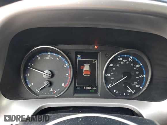 2018 Toyota RAV4 XLE with VIN JTMRFREV2JJ215776, listed as a Copart auction lot 51745205 with 52,009 mi miles and Salvage Title. Bid and sale history available at DreamBid. Image 9.