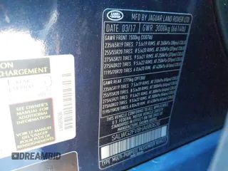 2017 Land Rover Range Rover Sport SE with VIN SALWG2FV8HA680636, listed as a IAAI auction lot 40927991 with 126,539 mi miles and . Bid and sale history available at DreamBid. Image 9.