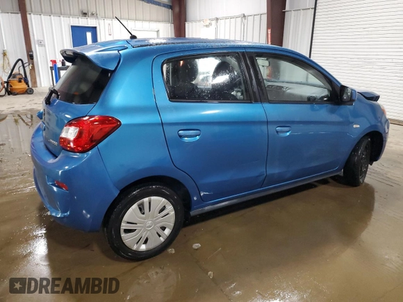 2018 Mitsubishi Mirage ES with VIN ML32A3HJ3JH014176, listed as a Copart auction lot 62278655 with 25,371 mi miles and Salvage title. Bid and sale history available at DreamBid. Image 3.