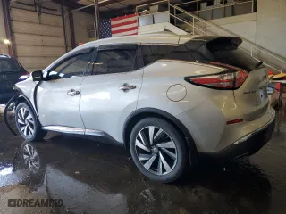 2015 Nissan Murano SL with VIN 5N1AZ2MH2FN255066, listed as a Copart auction lot 46307395 with 101,032 mi miles and Salvage Title. Bid and sale history available at carsss.com. Image 2.