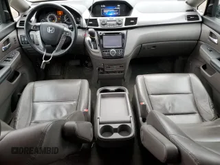 2015 Honda Odyssey Touring Elite with VIN 5FNRL5H91FB504095, listed as a Copart auction lot 53868125 with 176,272 mi miles and Salvage Title. Bid and sale history available at DreamBid. Image 8.